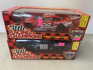 (Retail $50) NASCAR Racing Champions 1:24 Scale Die Cast Stock Cars (#26 &#38; #88 Cars)