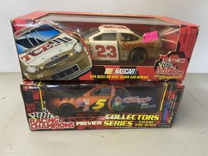 (Retail $55) NASCAR Racing Champions 1:24 Scale Die Cast Stock Cars (#23 &#38; #5 Cars)