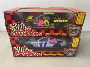 (Retail $35) NASCAR Racing Champions 1:24 Scale Die Cast Stock Cars (#20 &#38; #11 Cars)
