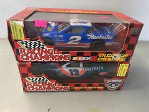 (Retail $38) NASCAR Racing Champions 1:24 Scale Die Cast Stock Cars (#2 &#38; #13 Cars)