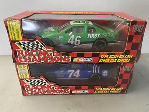 (Retail $33) NASCAR Racing Champions 1:24 Scale Die Cast Stock Cars (#46 &#38; #74 Cars)