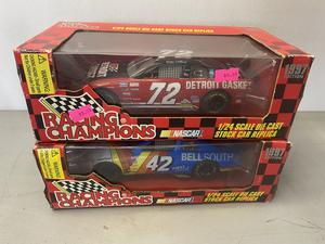 (Retail $30) NASCAR Racing Champions 1:24 Scale Die Cast Stock Cars (#72 &#38; #42 Cars)
