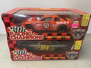 (Retail $40) NASCAR Racing Champions 1:24 Scale Die Cast Stock Cars (#50 &#38; #94 Cars)