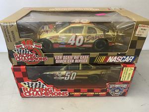 (Retail $40) NASCAR Racing Champions 1:24 Scale Die Cast Stock Cars (#40 &#38; #50 Cars)