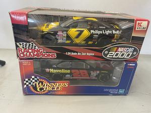 (Retail $40) NASCAR Racing Champions 1:24 Scale Die Cast Stock Cars (#7 &#38; #28 Cars)