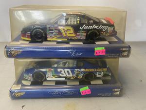 (Retail $45) NASCAR Winners Circle 1:24 Scale Die Cast Stock Cars (#12 &#38; #30 Cars)
