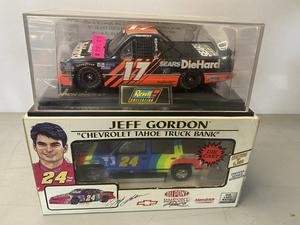 (Retail $120) NASCAR REvell 1:24 Scale Die Cast Stock Cars (#17 &#38; #24 Truck Bank, Cars)