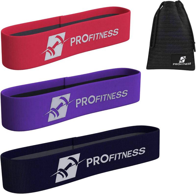 Set of 3 ProFitness Hip Resistance Bands Auction