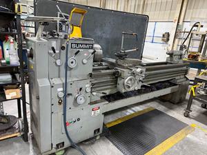 Summit Gap Bed Lathe Model 19-3X80 141&#34;x32&#34;x66&#34; with Upgraded Newall Digital Readout Model C80 Shelf of Assorted Bits and More