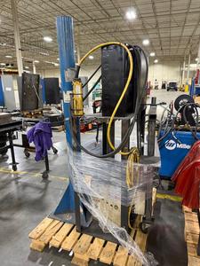 Miller 6Ft  Pipe Post with Base and Welding Table (Lot 1487 Attaches to The Miller 6FT Post)