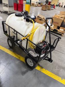 H20 Fire Pro Pump Sprayer with Delavan Powerflo 5850-301E with Cart