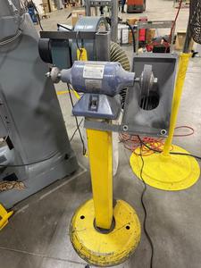 Baldor Buffer on Stand with Enco Dust Collector 
