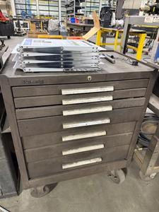 Kennedy 7 Drawer Rolling Toolbox with Contents Including Harware, Signs and More
