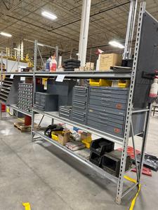 Industrial Shelving Unit Measures 202&#34;X24&#34;x96&#34;(Contents Not Included)