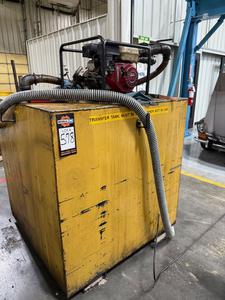 Bulk Storage Tank with Honda GX180 Motor 48&#34;x48&#34;x53&#34; (Told Pump Needs Work/ Will be Emptied)
