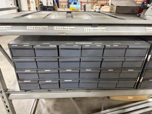 18 Drawer Storarge Unit with Assorted Thread Gages and More