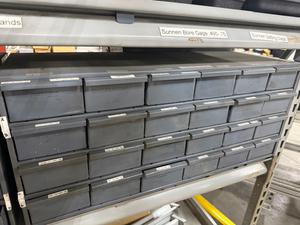 18 Drawer Storarge Unit with Assorted Gages and More