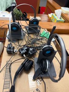 Cisco Router Model C1111-4PWB and Cisco Headsets