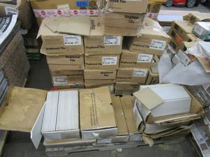 PARTIAL PALLET UNGLAZED TILE 6 IN. GLAZED 4 BY 13 IN. TILE AS IS 