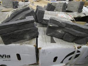 FULL PALLET ONYX PRECISION FIT STONE CORNERS DARK GRAY AS IS 