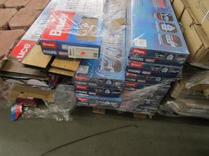 HALF PALLET HYDROPEL HARDWOOD FLOORING  BROWN HICKORY AS IS