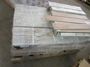 PARTIAL PALLET MARAZZI 4 BY 27 1/2 IN. PORCELAIN TILE WEATHERED WOOD AS IS 