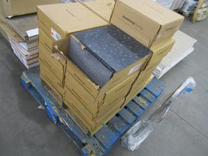 PARTIAL PALLET  ARMSTRONG FLOORING 12 BY 12 IN. CLASSIC BLACK EXCELON COMMERCIAL VINYL TILE AS IS 