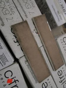  PARTIAL PALLET REVESTIMIENTO 3 BY 12 IN .CERAMIC WALL TILE ALMOND COLOR AS IS 