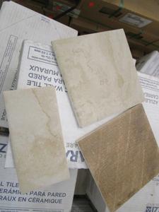 PARTIAL PALLET MARAZZI WALL TILE 6 BY 6 IN. TIMEWORN OAK &#38; NATURE RAPOLANO / 3 BY 6 IN.  NATURE RAPOLANO AS IS 