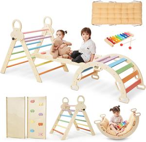 (Retail $129.99) Montessori Climbing Toys - Multicolor