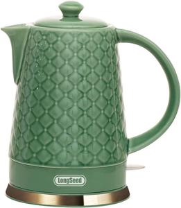 (Retail $82.99) LongSeed Ceramic Electric Kettle 1.5L 1200W, Green