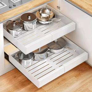 Expandable Pull Out Cabinet Organizer - White, 12.6&#34;x21&#34;