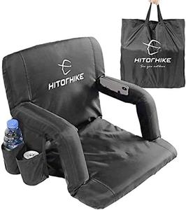 Hitorhike Stadium Seat - Black, 21&#34;