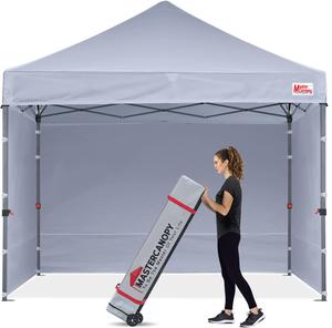 Pop up Canopy Tent with Awning and Sidewalls 10x10