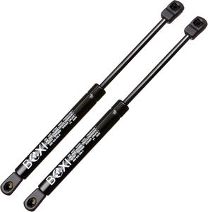 Set of 2 Boxi Front Hood Lift Supports Struts Shocks - Black