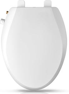 (Retail $91.99) Elongated Bidet Toilet Seat with Quiet Close, White