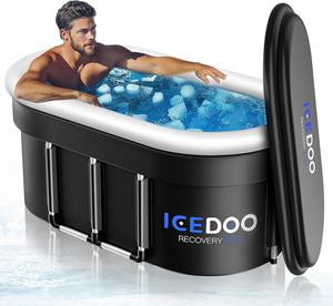 (Retail $99.98) Upgraded XXL Large Oval Ice Bath with Air Ring, 132 Gal