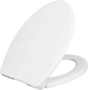 LUXE TS1008E Elongated Comfort Fit Toilet Seat with Slow Close, White