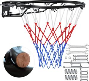 (Retail $59.99) Airjam Wall Mounted Basketball Rim Replacement - Black, 18&#34;