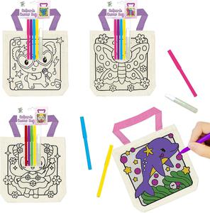 6 Pieces VKPI Kids Coloring Goodie Bags