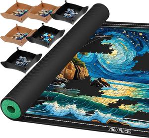 Jigsaw Puzzle Mat Roll Up - Black