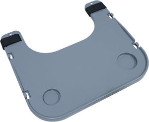 TUEQE Wheelchair Tray Table with Cup Holders - Grey