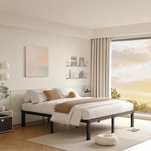 (Retail $56.99) FSCHOS 14&#34; Metal Platform Box Spring Bed Frame - Black, King Size
