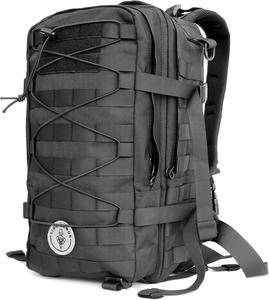Lion Armor Waterproof Tactical Laptop Backpack - Black, 40L