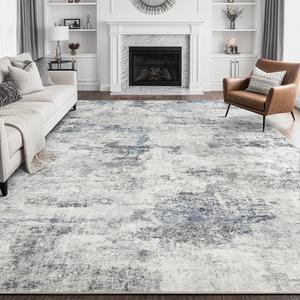 (Retail $169.99) DMOYEST Living Room Area Rugs  - Grey/Blue, 9&#39;x12&#39;