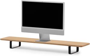 (Retail $149) Oakywood Dual Monitor Stand - Oak Veneer, 41.3&#34;x9&#34;