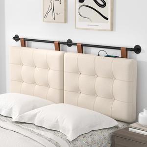 (Retail $151.98) Joyoolife Wall Mounted Headboard - Off White, Queen Size