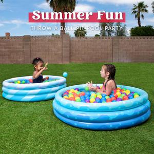 Sloosh Inflatable Kiddie Pools - Blue, 45&#34; X 10&#34;