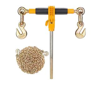 VEVOR Ratchet Chain Binder 2PCS, 3/8&#34;-1/2&#34; Heavy Duty Load Binders, with G80 Chains 12000 lbs Secure Load Limit