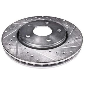 A-Premium Front Drilled and Slotted Disc Brake Rotors